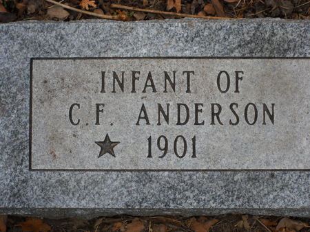 ANDERSON, INFANT OF C.F. - Polk County, Iowa | INFANT OF C.F. ANDERSON 