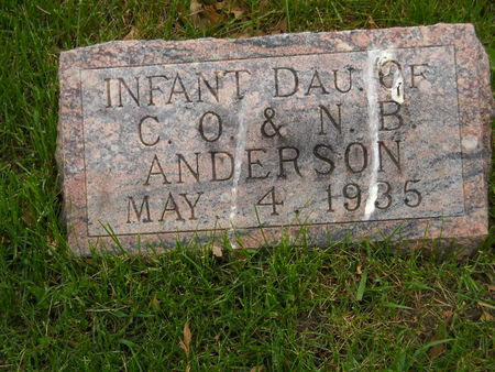 ANDERSON, 'INFANT DAUGHTER