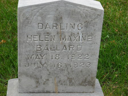 BALLARD, HELEN MAXINE - Polk County, Iowa | HELEN MAXINE BALLARD 