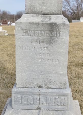 BLACKMAN, G.W. - Polk County, Iowa | G.W. BLACKMAN 