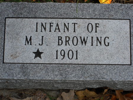 BROWING, INFANT OF M.J. - Polk County, Iowa | INFANT OF M.J. BROWING 