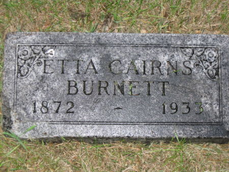 CAIRNS BURNETT, ETTA - Polk County, Iowa | ETTA CAIRNS BURNETT 