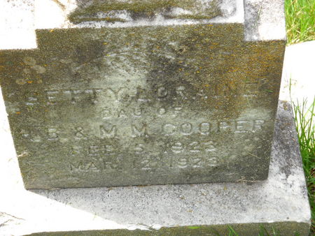 COOPER, BETTY LORAINE - Polk County, Iowa | BETTY LORAINE COOPER 