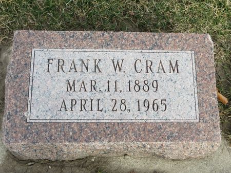 CRAM, FRANK W. - Polk County, Iowa | FRANK W. CRAM 