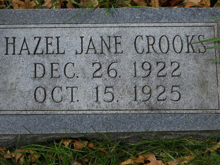 CROOKS, HAZEL JANE - Polk County, Iowa | HAZEL JANE CROOKS 