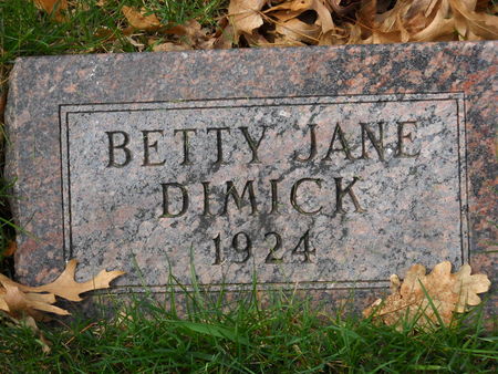 DIMICK, BETTY JANE - Polk County, Iowa | BETTY JANE DIMICK 