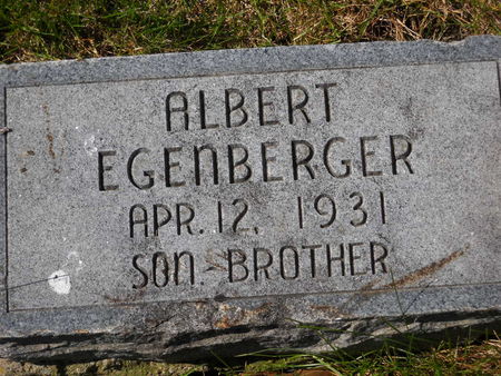 EGENBERGER, ALBERT - Polk County, Iowa | ALBERT EGENBERGER 
