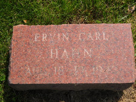 HAHN, ERVIN CARL - Polk County, Iowa | ERVIN CARL HAHN 