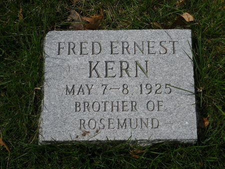 KERN, FRED ERNEST - Polk County, Iowa | FRED ERNEST KERN 