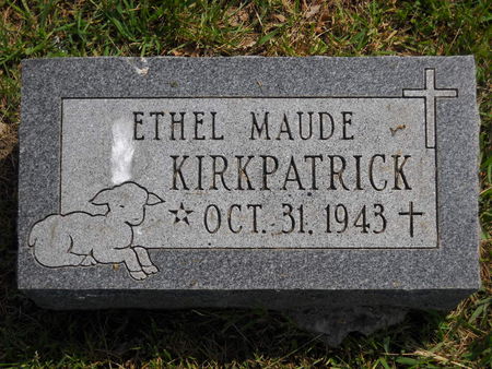 KIRKPATRICK, ETHEL MAUDE - Polk County, Iowa | ETHEL MAUDE KIRKPATRICK 