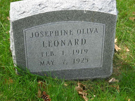 LEONARD, JOSEPHINE OLIVA - Polk County, Iowa | JOSEPHINE OLIVA LEONARD 