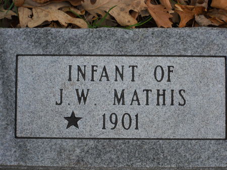 MATHIS, INFANT OF J.W. - Polk County, Iowa | INFANT OF J.W. MATHIS 