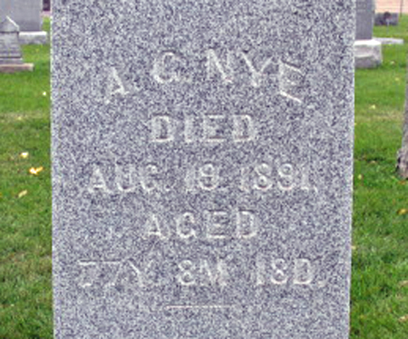 NYE, A. G. - Polk County, Iowa | A. G. NYE 