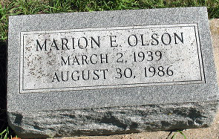 OLSON, MARION E. - Polk County, Iowa | MARION E. OLSON 