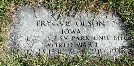 OLSON, TRYGVE - Polk County, Iowa | TRYGVE OLSON 