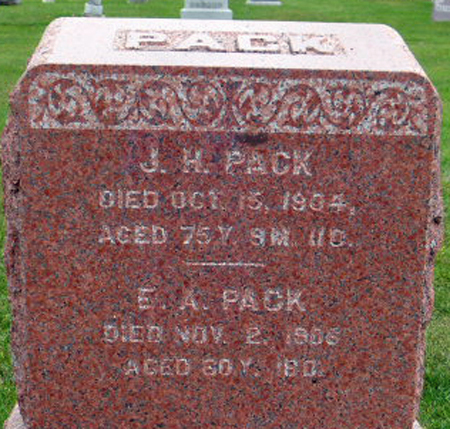 PACK, J. H. - Polk County, Iowa | J. H. PACK 