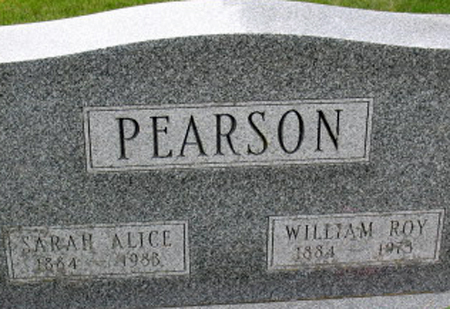 PEARSON, SARAH ALICE - Polk County, Iowa | SARAH ALICE PEARSON 