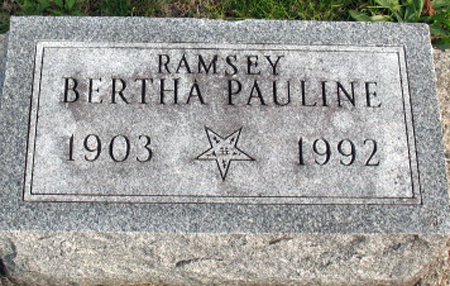 RAMSEY, BERTHA PAULINE - Polk County, Iowa | BERTHA PAULINE RAMSEY 