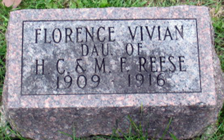 REESE, FLORENCE VIVIAN - Polk County, Iowa | FLORENCE VIVIAN REESE 