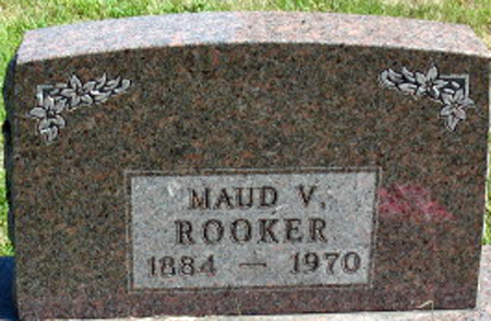 ROOKER, MAUD V. - Polk County, Iowa | MAUD V. ROOKER 