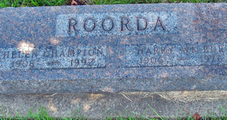 ROORDA, HELEN - Polk County, Iowa | HELEN ROORDA 