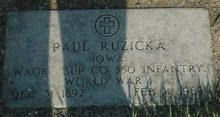 RUZICKA  , PAUL - Polk County, Iowa | PAUL RUZICKA   