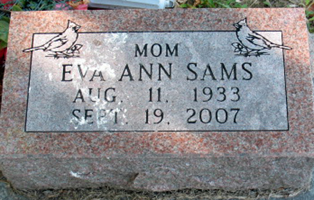 SAMS, EVA ANN - Polk County, Iowa | EVA ANN SAMS 