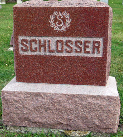 SCHLOSSER, FAMILY STONE - Polk County, Iowa | FAMILY STONE SCHLOSSER 