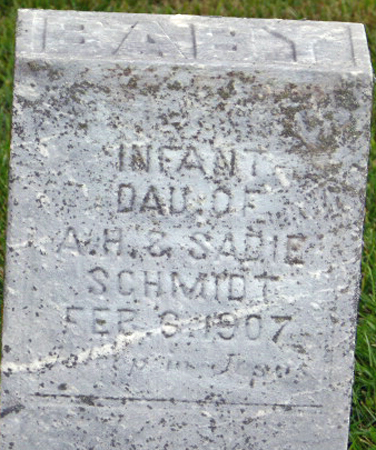 SCHMIDT, INFANT DAUGHTER - Polk County, Iowa | INFANT DAUGHTER SCHMIDT 