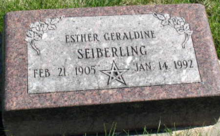 SEIBERLING, ESTHER GERALDINE - Polk County, Iowa | ESTHER GERALDINE SEIBERLING 
