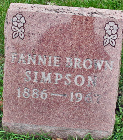 SIMPSON, FANNIE - Polk County, Iowa | FANNIE SIMPSON 