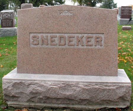 SNEDEKER, FAMILY STONE - Polk County, Iowa | FAMILY STONE SNEDEKER 