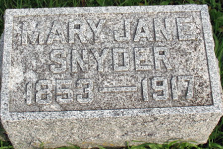 SNYDER, MARY JANE - Polk County, Iowa | MARY JANE SNYDER 
