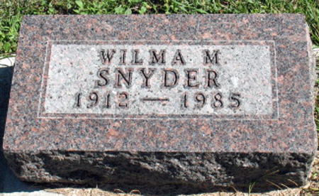 SNYDER, WILMA M. - Polk County, Iowa | WILMA M. SNYDER 