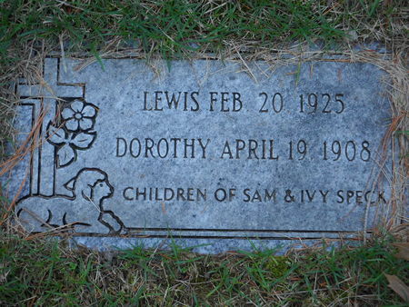 SPECK, DOROTHY - Polk County, Iowa | DOROTHY SPECK 