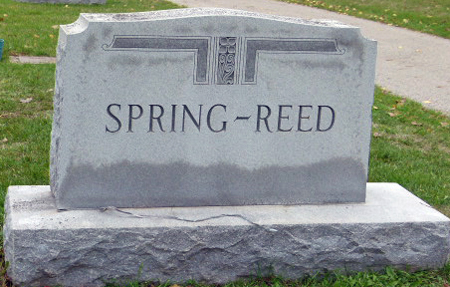 SPRING-REED, FAMILY STONE - Polk County, Iowa | FAMILY STONE SPRING-REED 