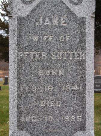 SUTTER, JANE - Polk County, Iowa | JANE SUTTER 