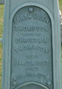 THOMPSON, SARAH ELLEN - Polk County, Iowa | SARAH ELLEN THOMPSON 