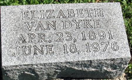 VAN DYKE, ELIZABETH - Polk County, Iowa | ELIZABETH VAN DYKE 