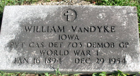 VAN DYKE, WILLIAM - Polk County, Iowa | WILLIAM VAN DYKE 