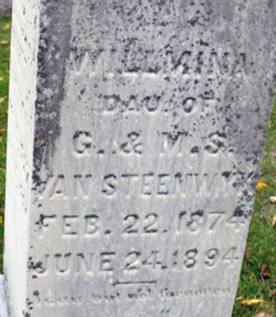 VAN STEENWYK, WILLMINA - Polk County, Iowa | WILLMINA VAN STEENWYK 