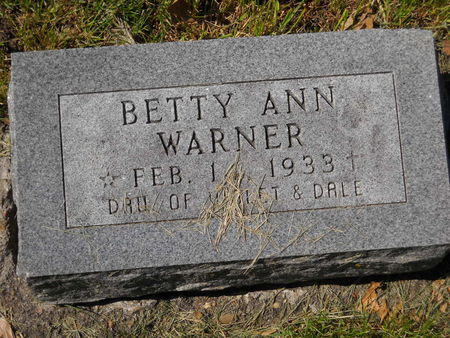 WARNER, BETTY ANN - Polk County, Iowa | BETTY ANN WARNER 