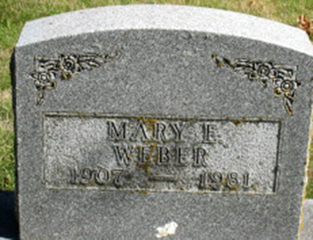 WEBER, MARY E. - Polk County, Iowa | MARY E. WEBER 