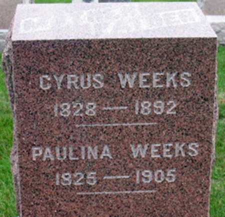 WEEKS, CYRUS - Polk County, Iowa | CYRUS WEEKS 