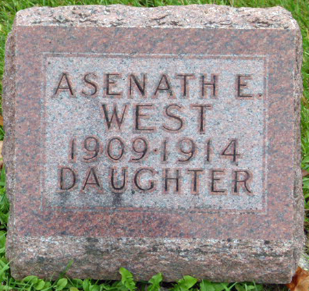 WEST, ASENATH E. - Polk County, Iowa | ASENATH E. WEST 