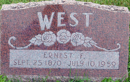 WEST, ERNEST F. - Polk County, Iowa | ERNEST F. WEST 