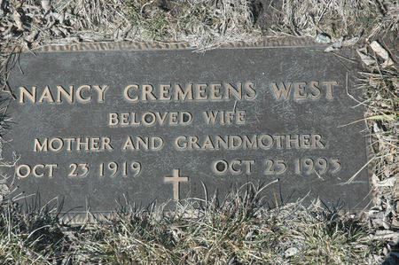CREMEENS WEST, NANCY - Polk County, Iowa | NANCY CREMEENS WEST 