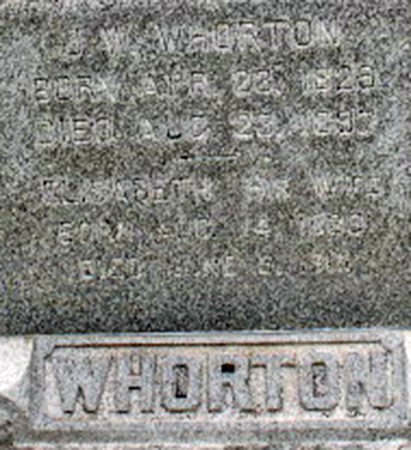 WHORTON, J. W. - Polk County, Iowa | J. W. WHORTON 