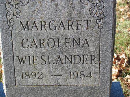 WIESLANDER, MARGARET  CAROLENA - Polk County, Iowa | MARGARET  CAROLENA WIESLANDER 