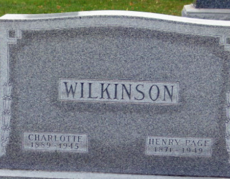 WILKINSON, HENRY PAGE - Polk County, Iowa | HENRY PAGE WILKINSON 